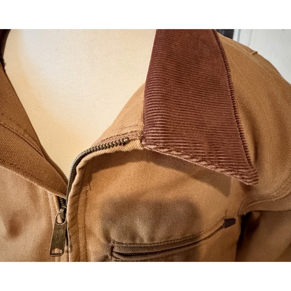 Carhartt Duck Detroit Relaxed Jacket Men's M Blanket Lined OJ3828-M Distressed - Picture 7 of 14